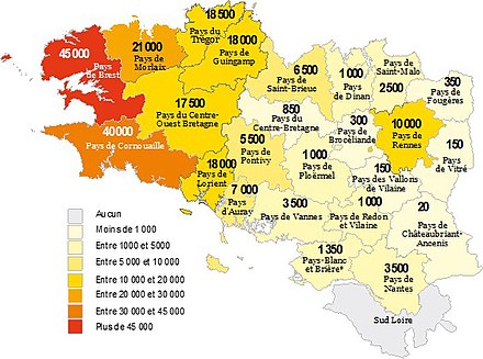 breton language speakers by region
