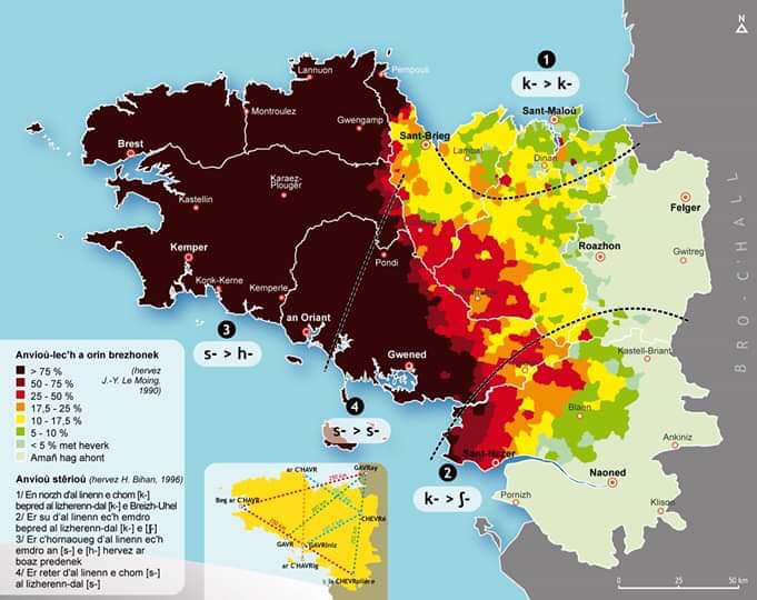 Breton language place names