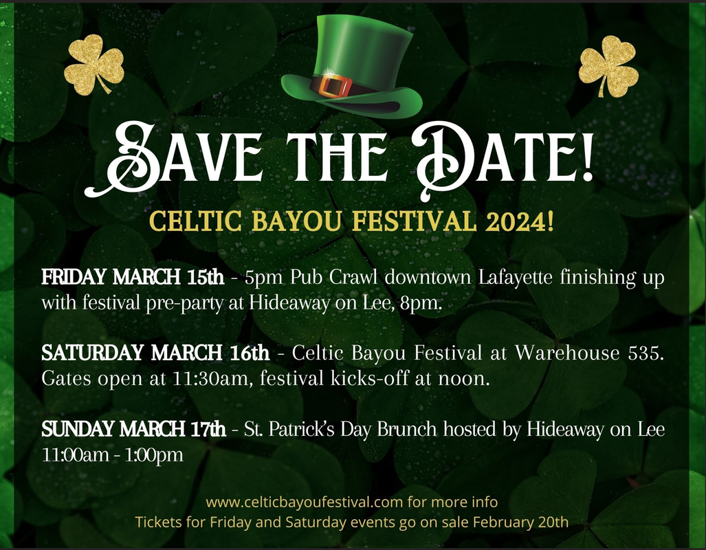 celtic bayou festival schedule
